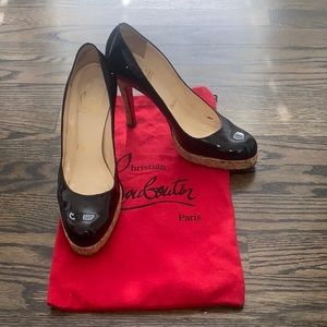 Christian Louboutin cork pumps